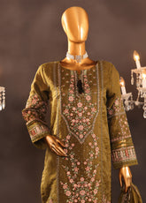 Falsafaa By HZ Textile Embroidered Organza 3 Piece Stitched Suit HZ25FV5 HZK-204 OGRN